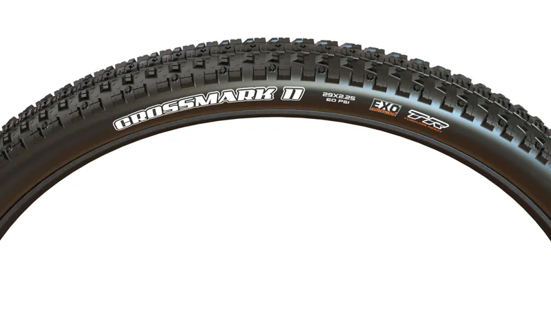 Maxxis Crossmark II Mountain Bike Tyre 26 x 2.25 Wire Bead 60 Tpi Single Compound in Black-1